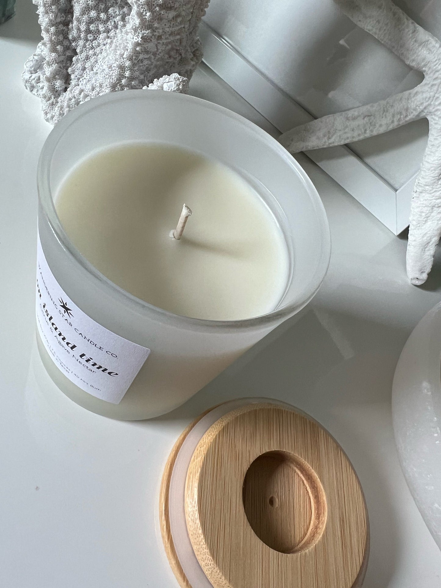 On Island Time | Tropical Beach Candle | Citrus & Agave Nectar | Summer Candle | Beach Decor | Fruity Candles | Volcano | Gifts for Her