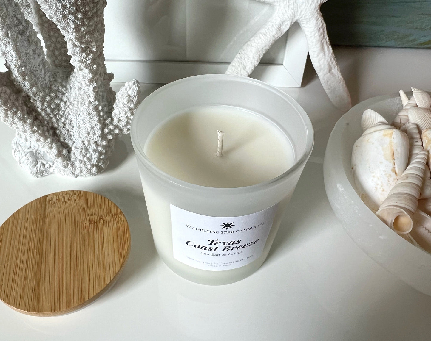 Texas Coast Breeze | Sea Salt Candle | Citrus Candle | Beach Candle | Summer Candle | Ocean Candle | Texas Gifts | Made In Texas