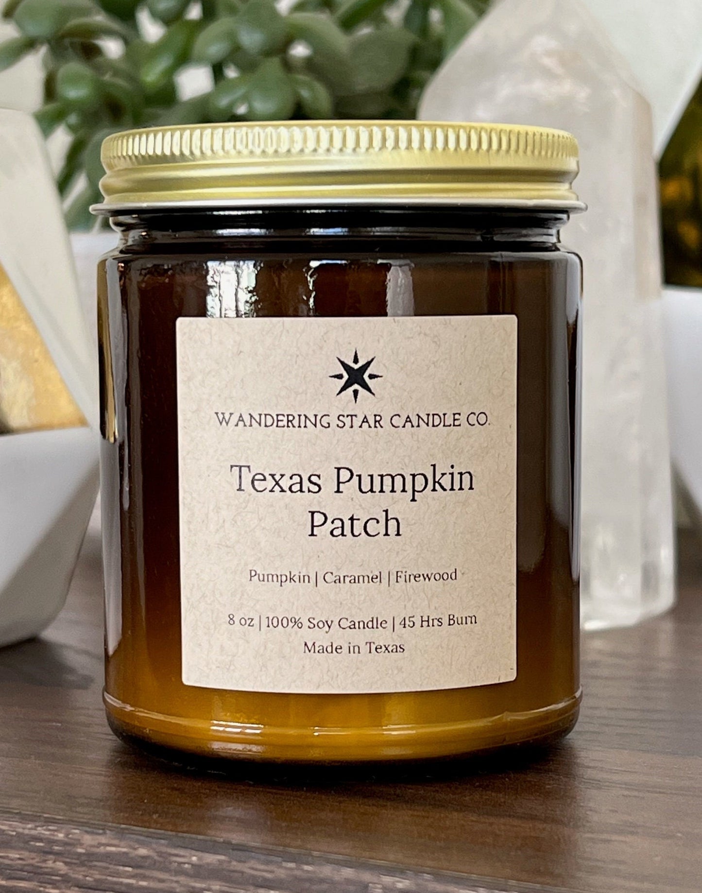 Texas Pumpkin Patch | Fall Candle | Pumpkin Candle | Amber Jar Candle | Pumpkin Spice Candle | Cozy Candle | Soy Candle | Holiday Candle