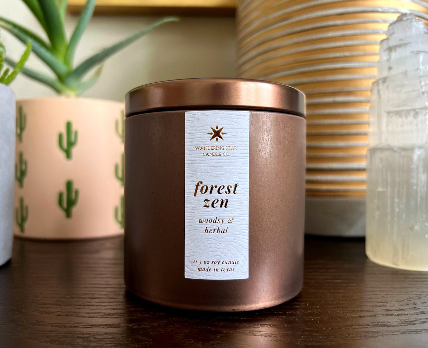 Forest Zen Candle | Woodsy Candle | Pine Candle | Cedar Candle | Lavender Candle | Earthy Gifts | Boho Chic Decor | Made in Texas