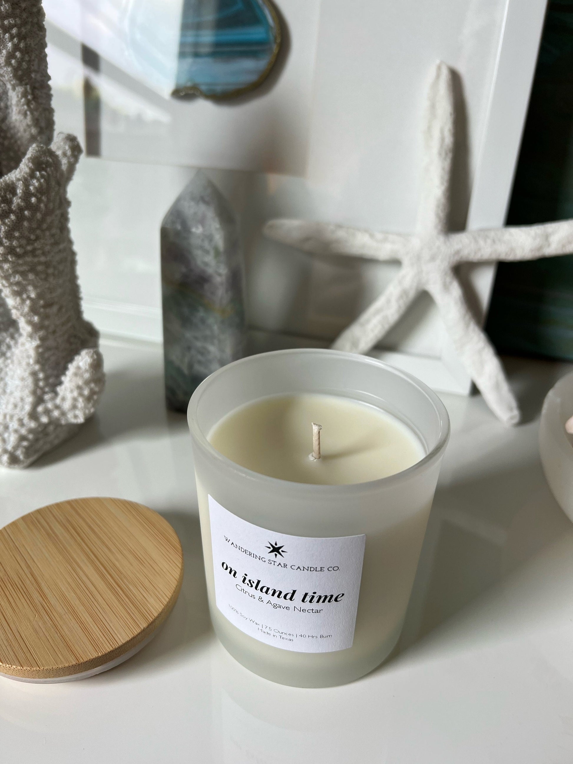 On Island Time | Tropical Beach Candle | Citrus & Agave Nectar | Summer Candle | Beach Decor | Fruity Candles | Volcano | Gifts for Her